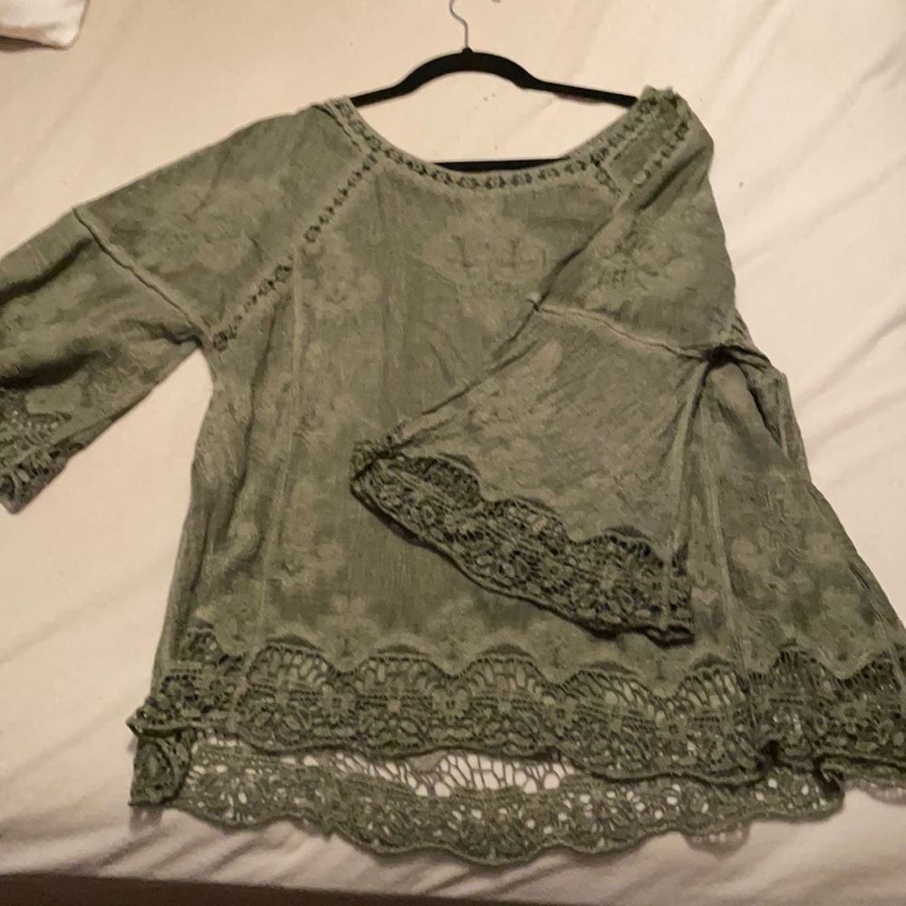Dark green top